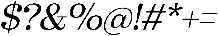 Marchise Italic ttf (400) Font OTHER CHARS