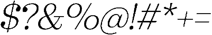Marchise Light Italic ttf (300) Font OTHER CHARS