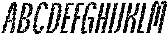 Mareday Disco Italic otf (400) Font UPPERCASE