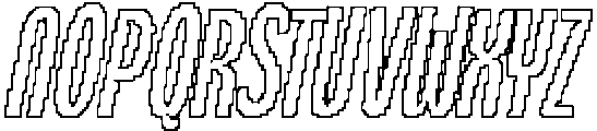Mareday Pixel Outline otf (400) Font UPPERCASE