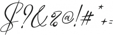 Marellia Script Italic otf (400) Font OTHER CHARS