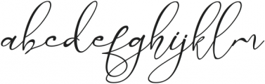 Marellia Script Italic otf (400) Font LOWERCASE