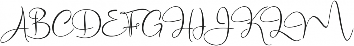 Marellia Script ttf (400) Font UPPERCASE