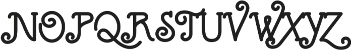 Marema Typeface otf (400) Font UPPERCASE