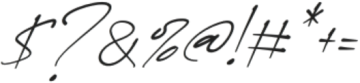 Marentta Signature Italic otf (400) Font OTHER CHARS
