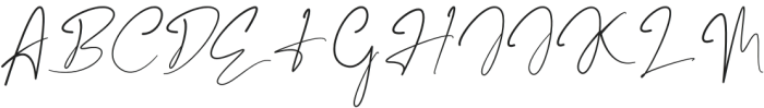 Marentta Signature Regular otf (400) Font UPPERCASE