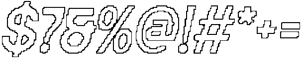 Maretyn Pixel Outline otf (400) Font OTHER CHARS