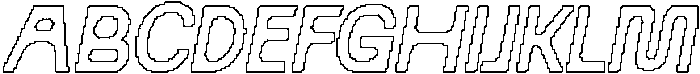 Maretyn Pixel Outline otf (400) Font UPPERCASE