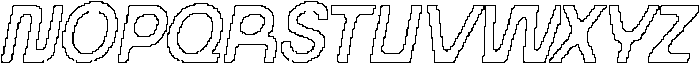 Maretyn Pixel Outline otf (400) Font UPPERCASE