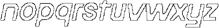 Maretyn Pixel Outline otf (400) Font LOWERCASE
