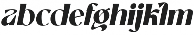 MargaSemiBold-Italic otf (600) Font LOWERCASE