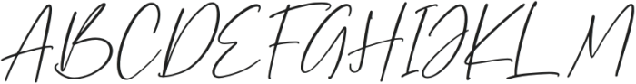 Margaretha Signature Italic otf (400) Font UPPERCASE