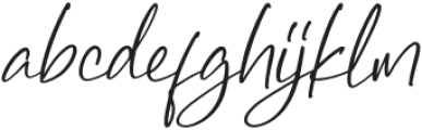Margaretha Signature Italic otf (400) Font LOWERCASE