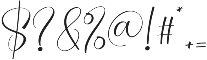 Margaretta Signature Regular otf (400) Font OTHER CHARS