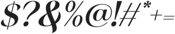 Margest Bold Italic otf (700) Font OTHER CHARS