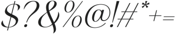 Margest Italic otf (400) Font OTHER CHARS