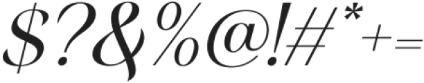 Margest Medium Italic otf (500) Font OTHER CHARS