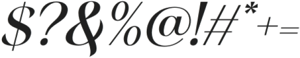 Margest Semi Bold Italic otf (600) Font OTHER CHARS