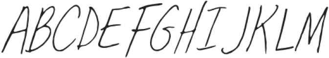 Margins Thin otf (100) Font LOWERCASE