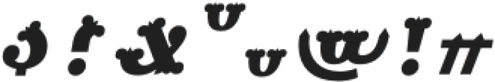 Mariachi Fill Half Italic otf (400) Font OTHER CHARS