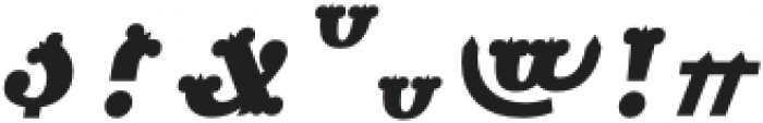 Mariachi Fill Half SC Italic otf (400) Font OTHER CHARS