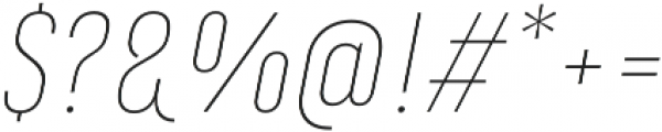 Marianina FY Thin Italic otf (100) Font OTHER CHARS