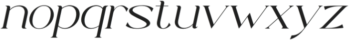 Mariegold Italic otf (400) Font LOWERCASE