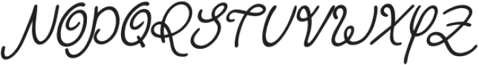 Marige Italic Script otf (400) Font UPPERCASE