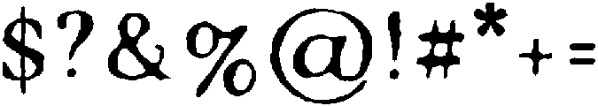Marigold Grand Inkserif Regular otf (400) Font OTHER CHARS