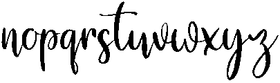 Marigold otf (400) Font LOWERCASE