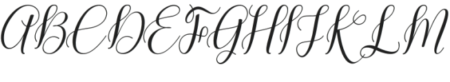 Marihouse Script Italic otf (400) Font UPPERCASE