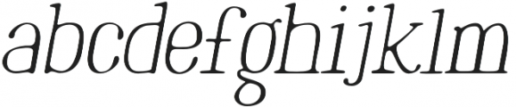 Marinaio Serif Light Oblique otf (300) Font LOWERCASE