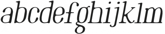 Marinaio Serif Oblique otf (400) Font LOWERCASE