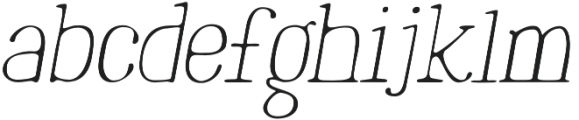 Marinaio Serif Thin Oblique otf (100) Font LOWERCASE