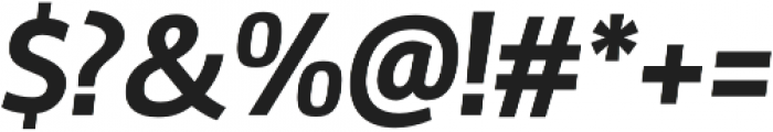Marine Bold Italic otf (700) Font OTHER CHARS