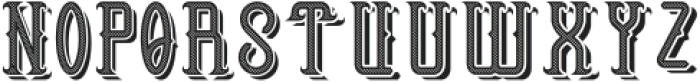 Mariner texture and shadow otf (400) Font LOWERCASE