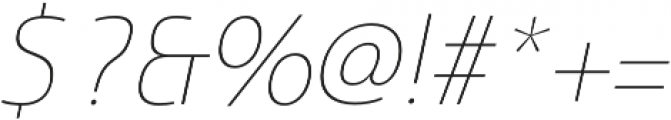 Marintas Thin Italic otf (100) Font OTHER CHARS