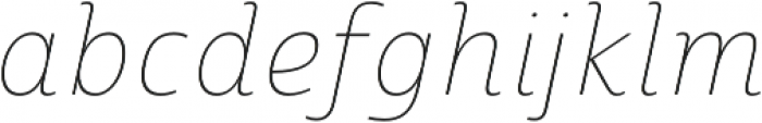 Marintas Thin Italic otf (100) Font LOWERCASE