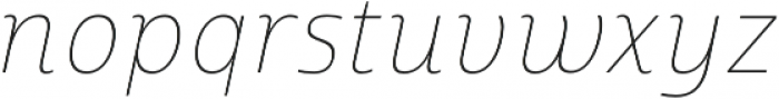 Marintas Thin Italic otf (100) Font LOWERCASE