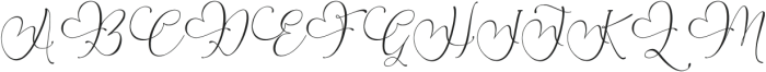 Marinthea Italic Italic otf (400) Font UPPERCASE