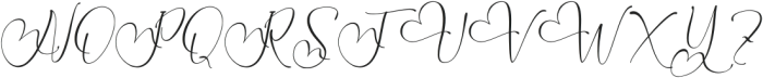 Marinthea Italic Italic otf (400) Font UPPERCASE