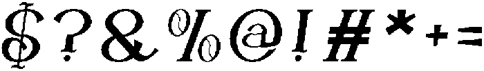 Marise Slant otf (400) Font OTHER CHARS