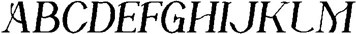 Marise Slant otf (400) Font UPPERCASE