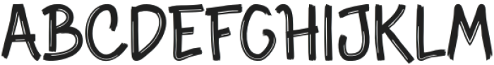 Marker Brushen Regular otf (400) Font LOWERCASE