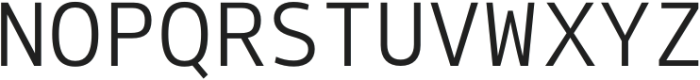 MarklMono-Regular otf (400) Font UPPERCASE
