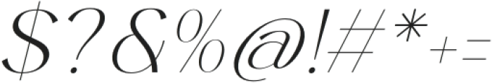 Marko Italic otf (400) Font OTHER CHARS