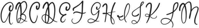 Marleau Script Regular otf (400) Font UPPERCASE