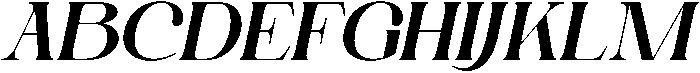 Marlica Italic otf (400) Font UPPERCASE