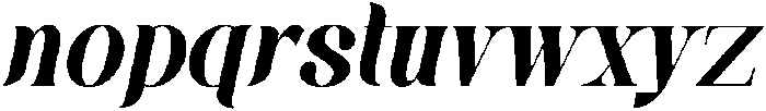 Marlica Italic otf (400) Font LOWERCASE