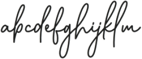 Marliona Signature otf (400) Font LOWERCASE